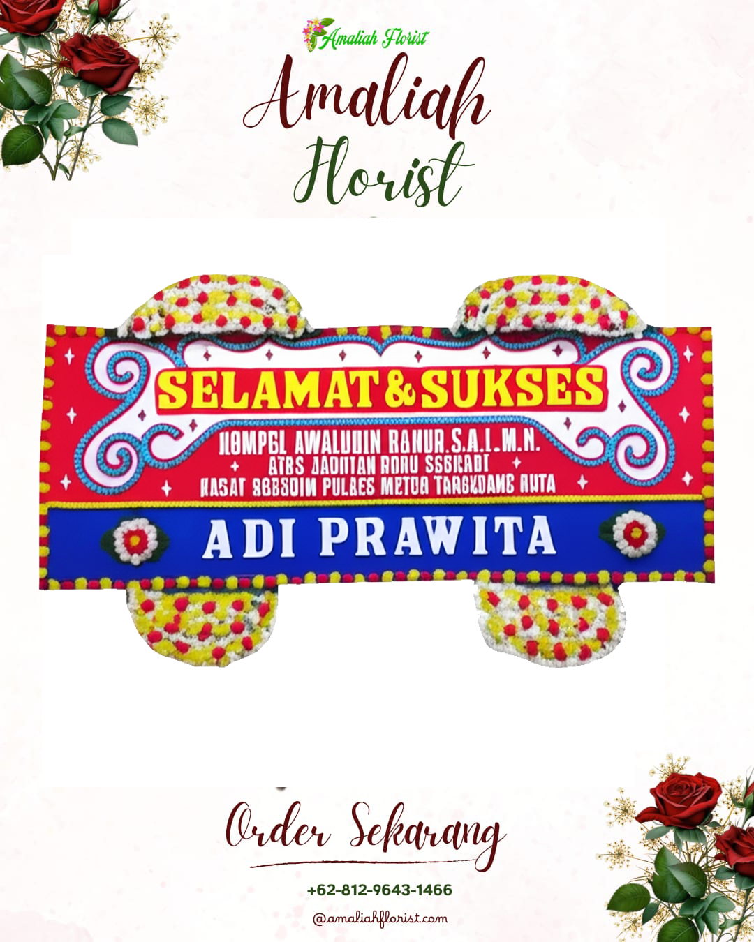 Papan Bunga Ucapan Selamat Kraksaan
